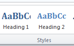 Word styles Word Styles
